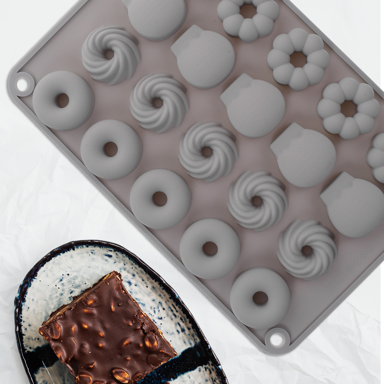 Мини-силиконовая форма для пон – обзор и цена Donut Mold Silicone